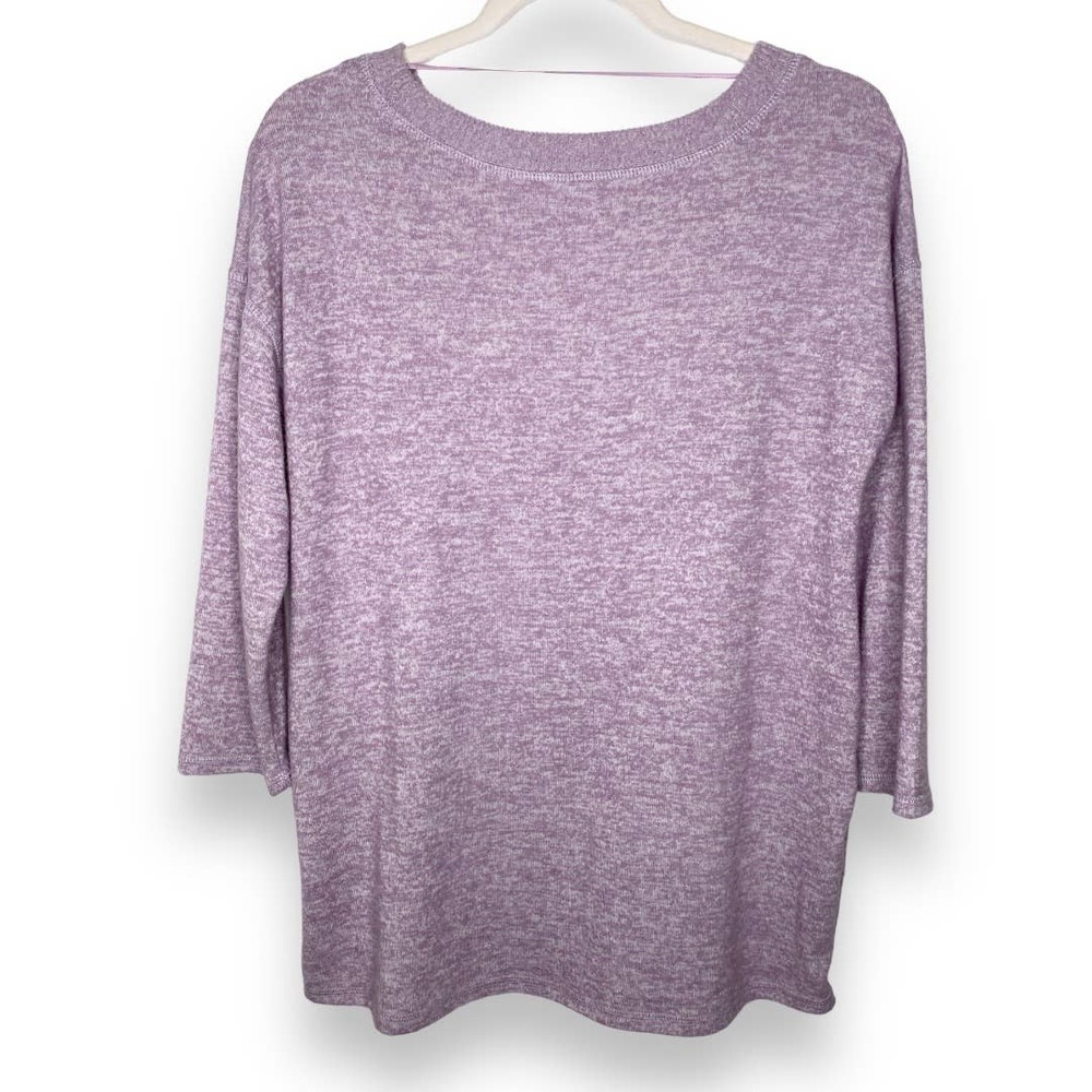 Cable & Gauge Lavender Purple Lightweight Sweater Shirt Size Small - Picture 6 of 6